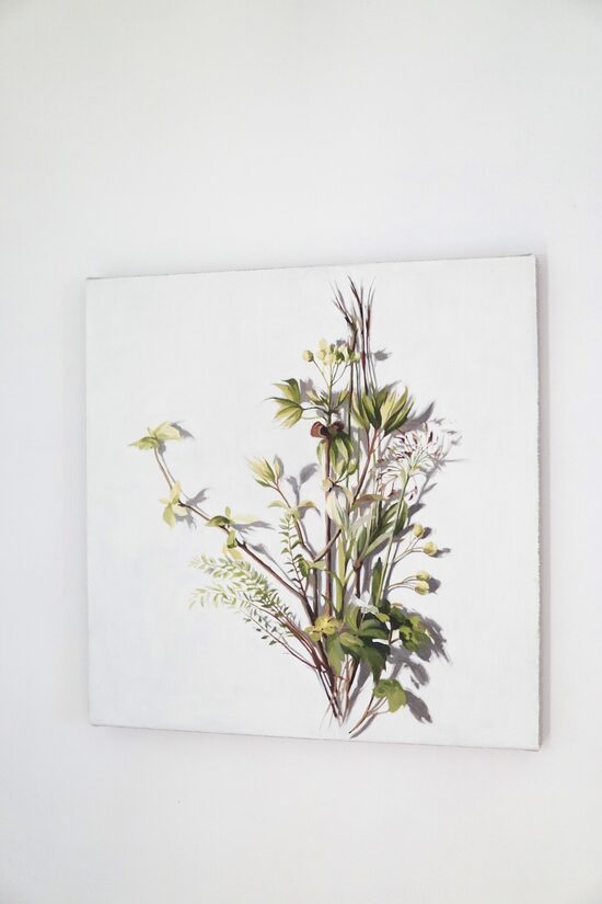 Painting "Time unit. April" 40x40 cm