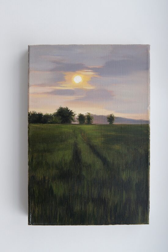 Painting "This is your daily minimum of paying attention to Nature" 30x20 cm