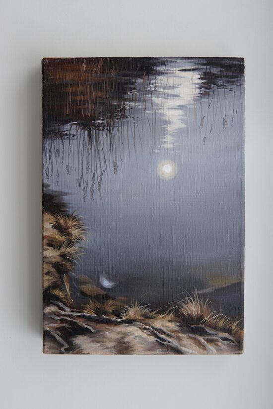 Painting "This is your daily minimum of paying attention to Nature" 30x20 cm