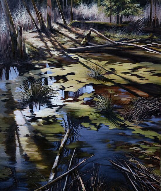 Glezna "Lady of the Lake" 120x100 cm