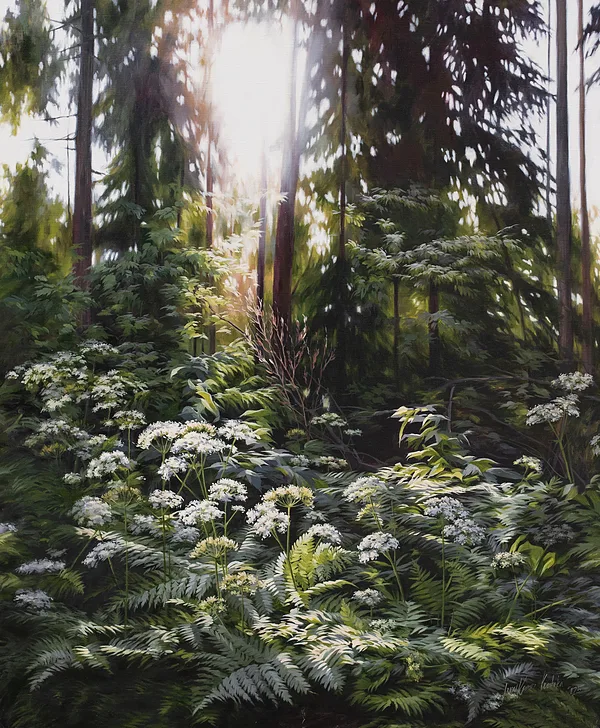 "Ariadnes Clue: follow the light of Your heart" 120x100 cm, 2025