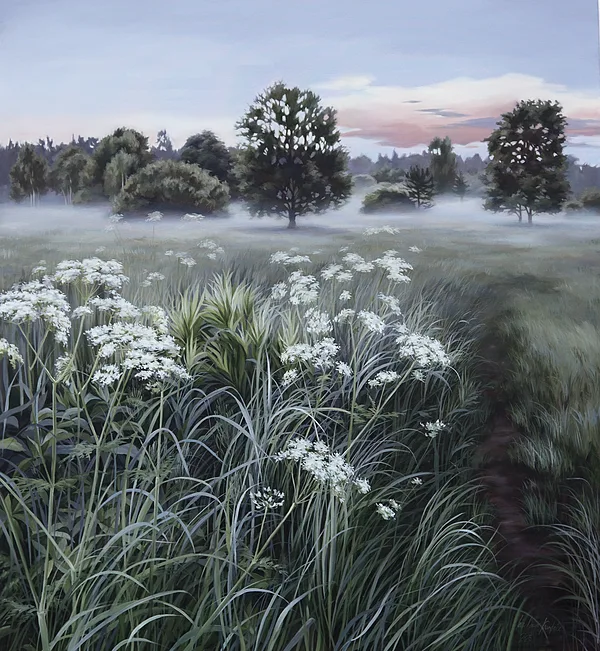 "Divine Landscape. Nostalgia" 120x100 cm, 2025